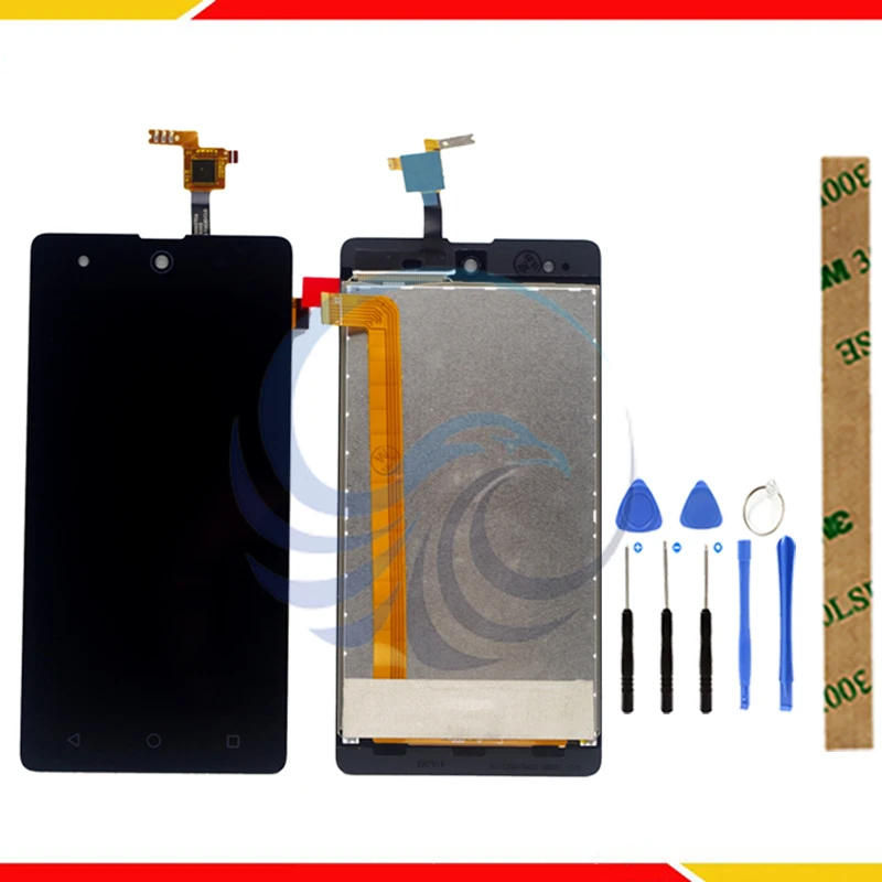 Tanie Ekran dotykowy LCD dla BQ BQS 5050 BQS5050 BQS 5050 strajk Selfie ekran wyświetlacz LCD z ekranem dotykowym montaż ekranu