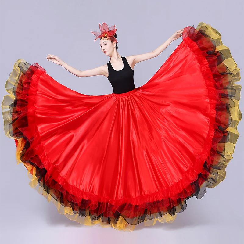 Arturo Miedo a morir navegador Falda larga de baile Flamenco rojo para mujer, faldas de Flamenco Gitano,  trajes de baile español, ropa de bailarina de corrida de Toro,  DN3050|Flamenco| - AliExpress