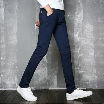 

Leisure Pants Men's Summer 2019 New Korean Edition Shown Small Foot Straighter Youth Business Fashion Thin Long Pants
