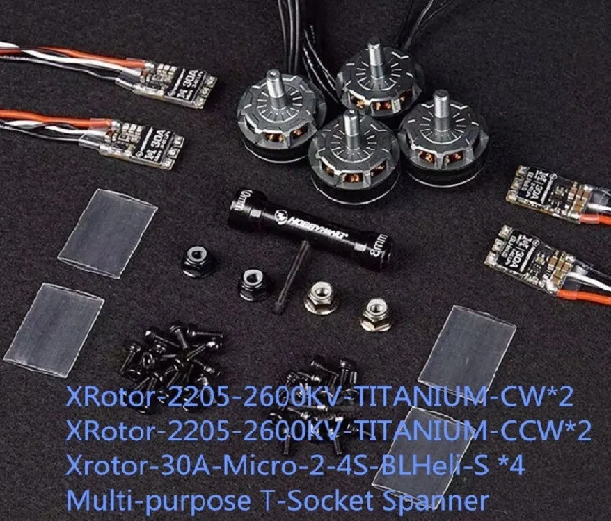 Haoying XRotor 2205 мотор Micro30A Heli-S QAV250 четырехосевой поперечный костюм