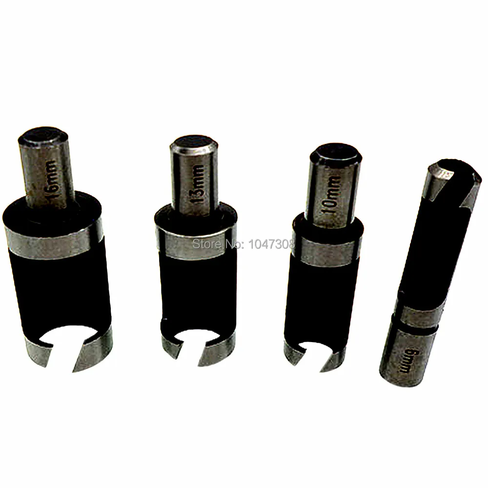 4pc Wood Plug Hole Cutter Dowel Maker Cutting Carpenter Woodworking