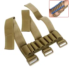 2 цвета на открытом воздухе Охота Спорт портативный тактический военный 8 патронов оболочки держатель переноска на предплечье стрелок рукав чехол
