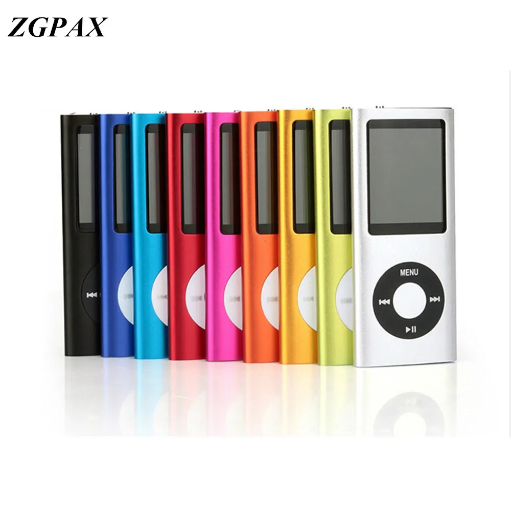 ZGPAX 4th Gen mp3 mp4 плеер 8 Гб 1,8 дюймов экран с FM радио Функция записи 20 штук