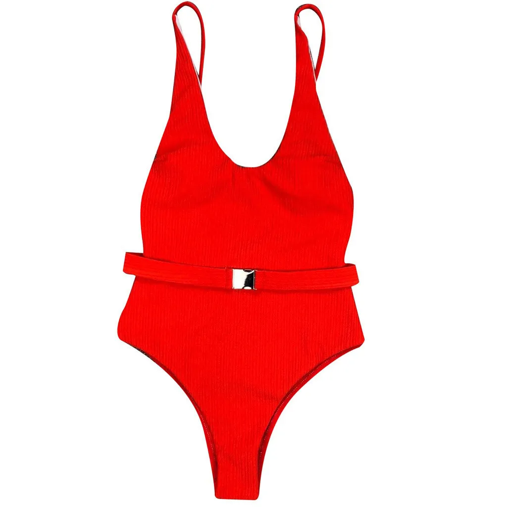 

Sexy Women Bikini Fashion Pure Color Push-Up Padded Bra Beach Bikini One Piece Swimwear Female Swimsuit Fused Swimsuit For Girls