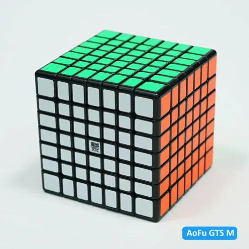 AoFu GTS M Black Moyu Aofu GTS 7x7x7 Магнитный куб профессиональный GTSM 7x7 магический скоростной куб черный Stickerless развивающие игрушки GTS 7 м - Цвет: AoFu GTS M Black