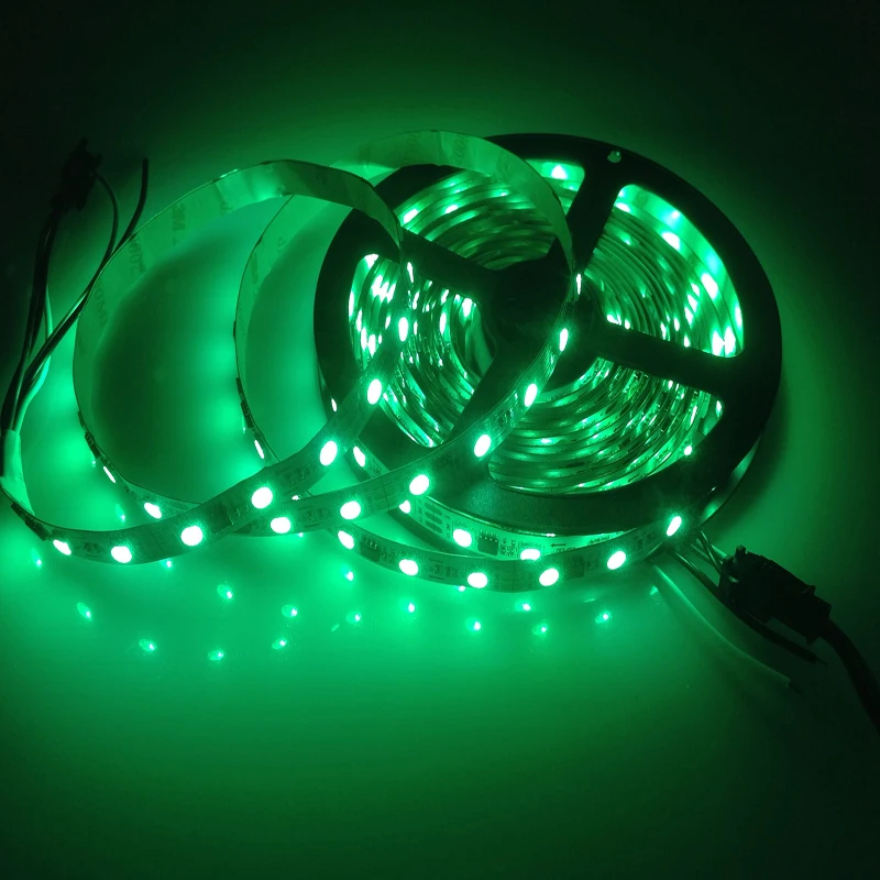 Светодиодная лента 5 м DC12V ws2811ic 5050 полноцветная RGB SMD адресуемая ws2811 светодиодная