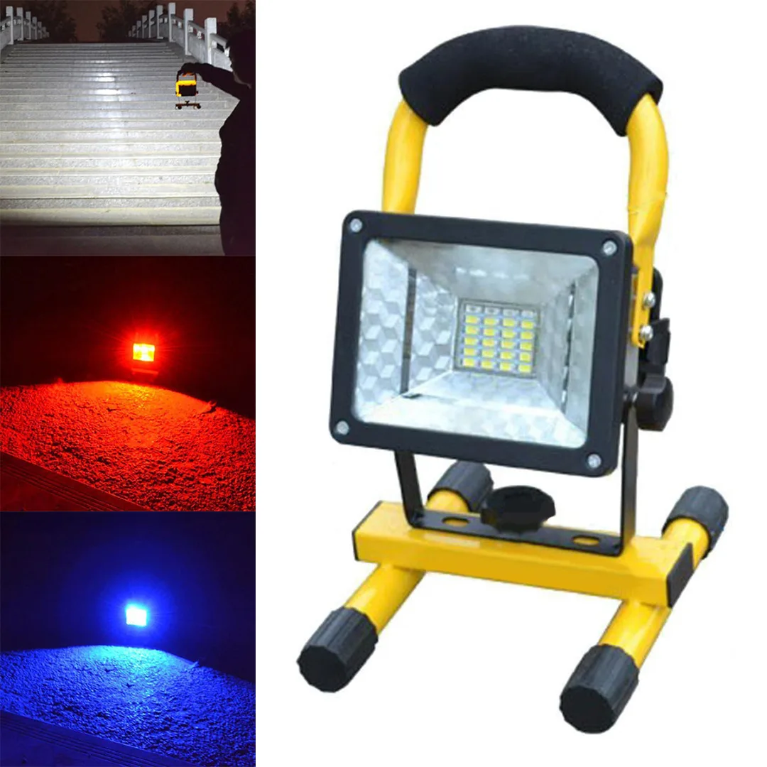 1set 30W 24 LED Rechargeable Battery Waterproof IP65 Emergency Floodlight Lamp