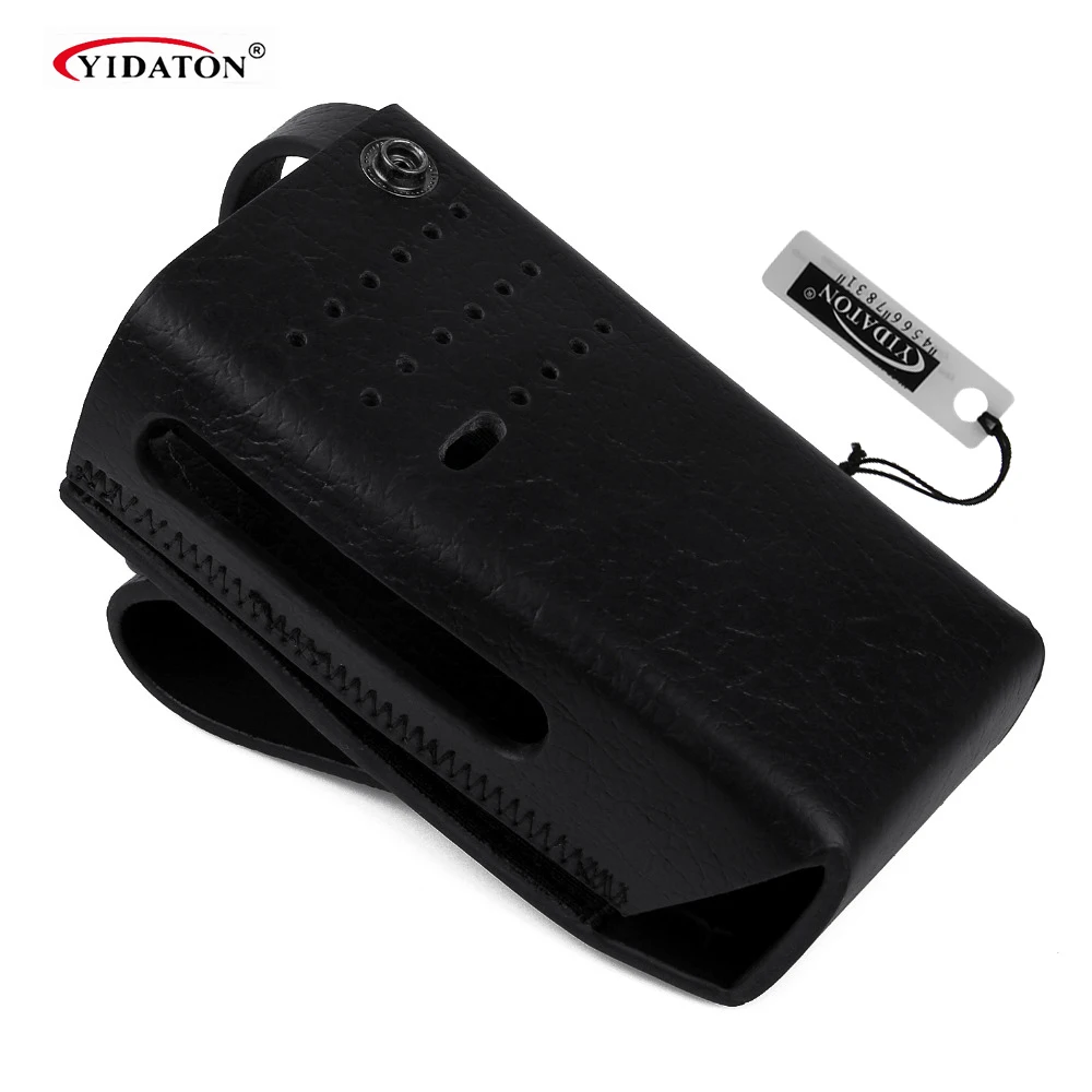 New Hard Leather Carrying Case For Motorola Two Way Radio XIRP6600