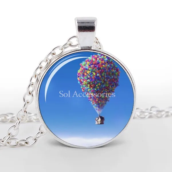 Up movie Necklace Glass Photo Cabochon Necklace