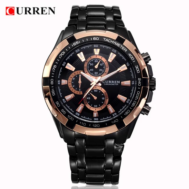 

Luxury Top Brand CURREN Full Stainless Steel Analog Fashion Men Quartz Watch Casual Watch Men Wristwatch Relogio Masculino 8023