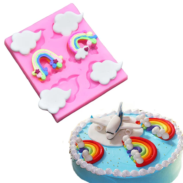 rainbow cloud silicone mold