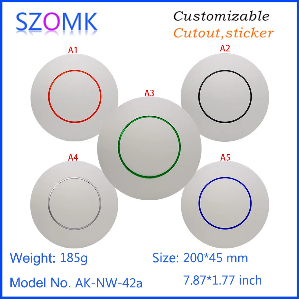 1 шт., 200*45 мм настраиваемый пластиковый электронный маршрутизатор контроллер коробка высокого качества потолочный wifi пластиковый корпус