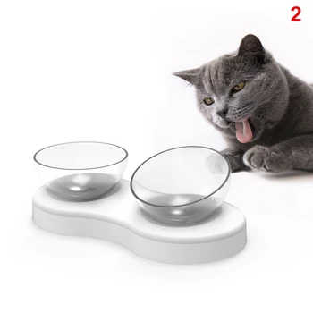 

Cats Bowl Adjustable Angle Neck-friendly Water Drinking Feeder Bowl for Dog HFing