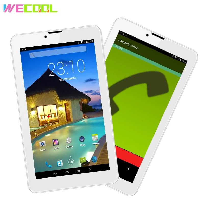 2017 WeCool 7 дюймов 3g и gps Планшетный ПК с ips экраном 1024X600 Разрешение Android OS 8 Гб MTK6582