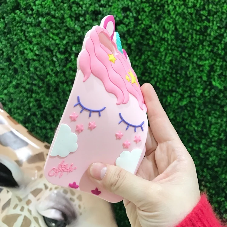 3D мультфильм сексуальные ресницы Розовый Единорог Лошадь чехол для iPhone X 5 5S 6 6s