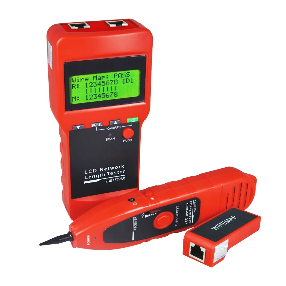 Multipurpose Digital Network LAN Cable Wire Length Line Tester 5E 6E