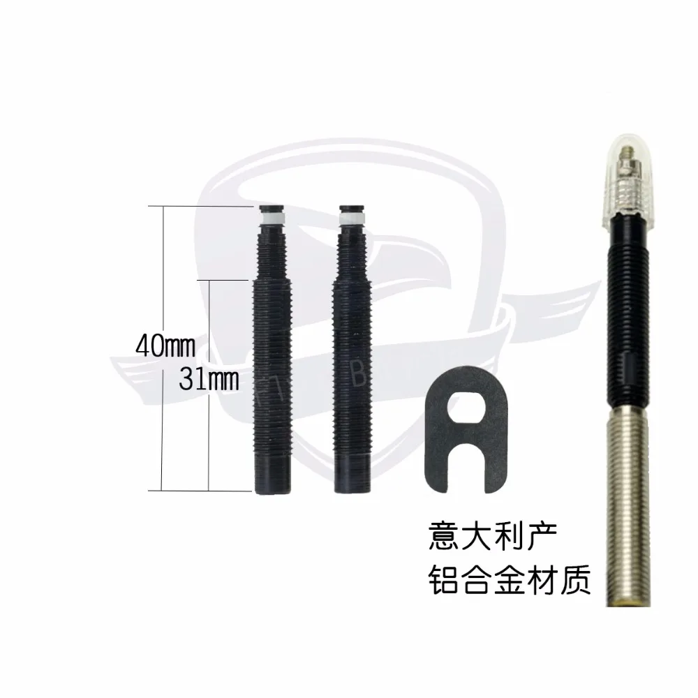 31mm Presta Valve Inner Tube Nozzle Extension Alloy Tyre Air Nozzle