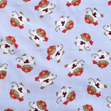 50*170 см Классическая обезьяна эластичная хлопчатобумажная ткань лайкра вязаная трикотажная ткань DIY Швейные футболки платье ткань