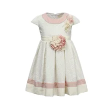Брендовое платье с цветочным рисунком для маленьких девочек; платья принцессы с цветочным рисунком для маленьких девочек; детская Праздничная праздничная одежда на свадьбу и Рождество