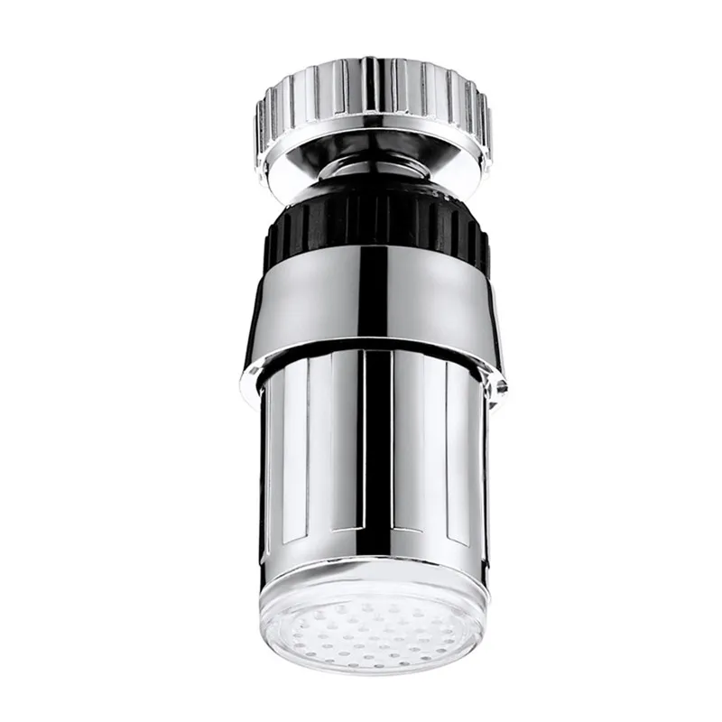 Mrosaa 360 светодио дный вращение Светодиодный водопроводный кран головки аэраторы кухня Термометры 3 смена Цветов RGB Glow Ванная комната сопла