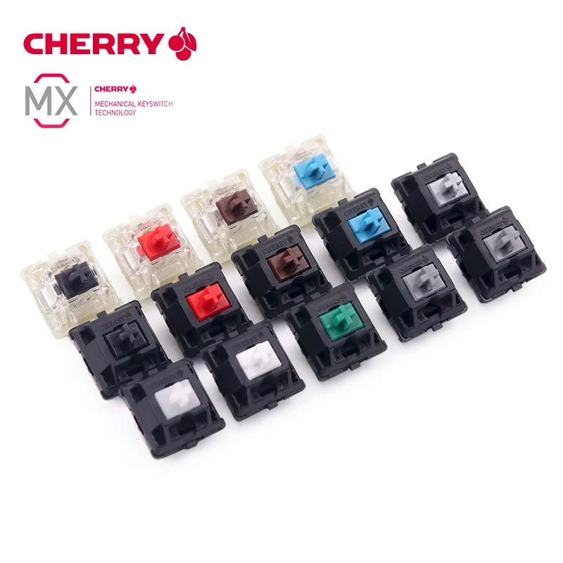 Аутентичный RGB Cherry mx Переключатель 3 pin механическая клавиатура скорость серебро бесшумный красный синий розовый переключатели