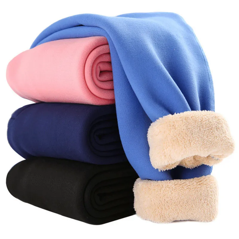 

Boys Winter Fleece Thick Legging Girls Velvet Warm Leggings Pants Children Sports School Trousers Toddler Fashion Pants