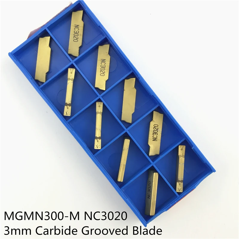20 шт. MGMN300 M NC3020 3 мм твердосплавные режущие лезвия фрезы нож с плоской головкой|groove