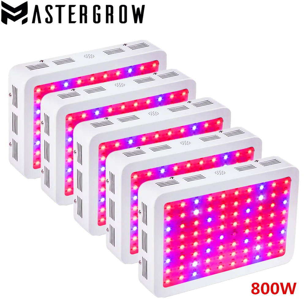 

5PCS DIAMOND II 800W Double Chips LED Grow Light Full Spectrum Red/Blue/White/UV/IR 410-730nm For Indoor Plants and Flower