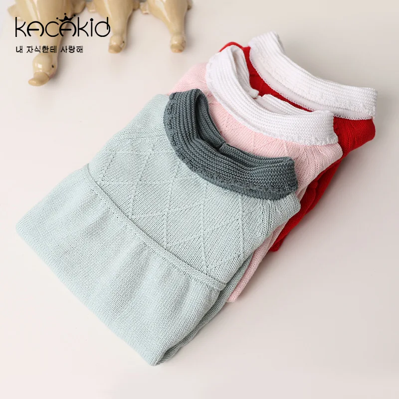 

Baby Clothes Infant Boys Girls Knitted Romper Kids Toddler O-neck Collar Jumpsuit Baby Clothes Infantil Menina Clothes 3 Colors