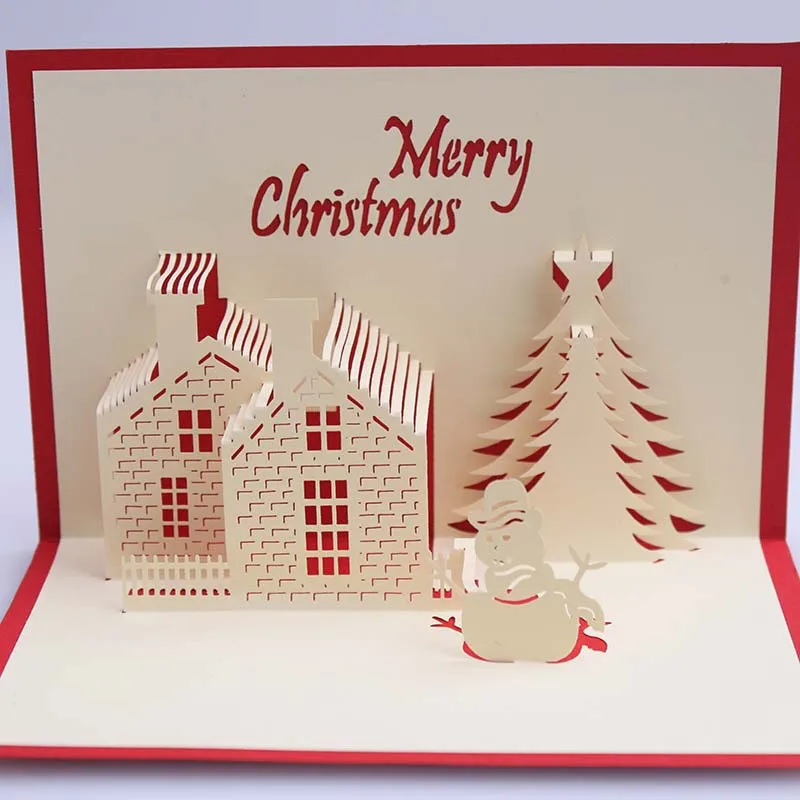 3d casa tarjeta de inicio creativo kirigami y origami pop up saludo y tarjeta de regalo feliz navidad en de en aliexpresscom alibaba group - Tarjeta De Navidad En 3d 3d casa tarjeta de inicio creativo kirigami y origami pop up saludo y tarjeta de regalo feliz navidad en de en aliexpresscom alibaba group - Tarjeta De Navidad En 3d