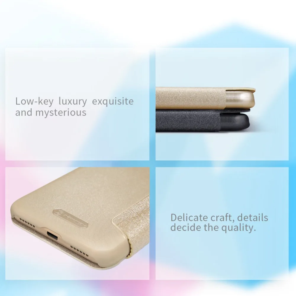 Для huawei Honor 6A NILLKIN блестящий супер тонкий флип-чехол кожаный чехол для huawei Honor 6A 5,0 дюймов умный кожаный чехол