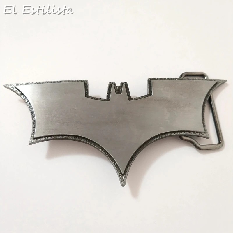 

Retail Western Brand Batman Metal Belt Buckle Bat Logo Belt Head Mens Jeans Accessories for 4cm Width Belt Superhero DIY Gift