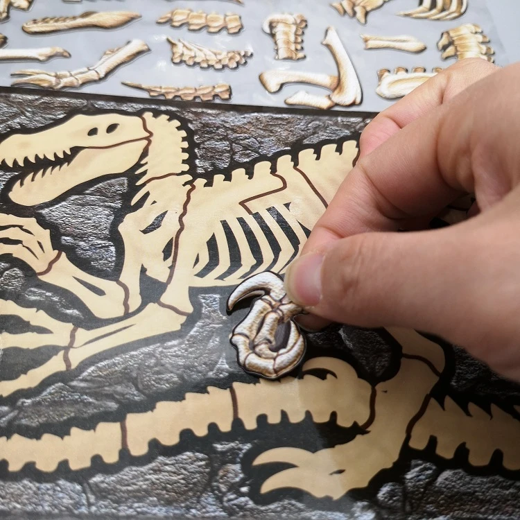 Jurassic паззл с динозаврами детская простая головоломка игрушка 3D Сборка обучающая