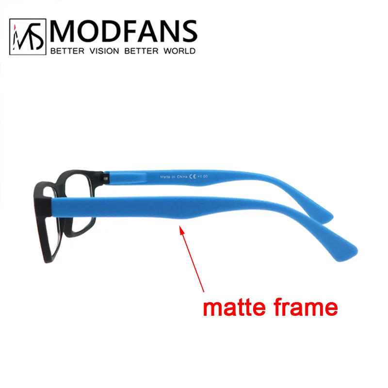 Reading Glasses MODFANS Men Women Rectangle Classic Frame Readers Eeyeglasses Flexible Spring Hinge Diopter +1.0 to +4.0