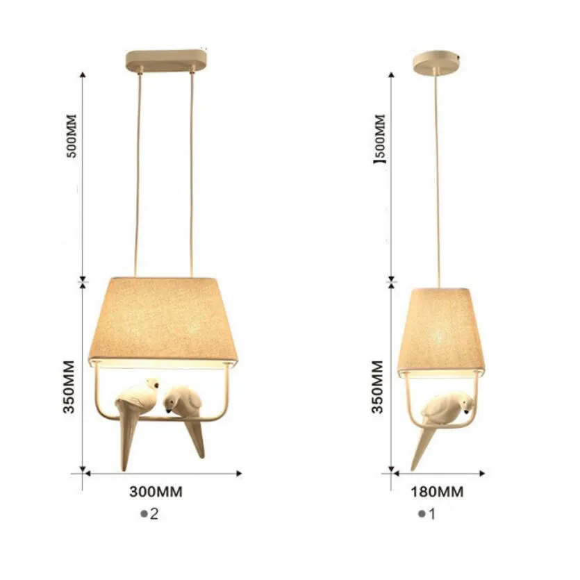 Европейские смолы люстры с птицами светодиодные лампы ретро искусство люстра E27 светодиодный светильник ing гостиная led блеск светильник кулон/подвесной светильник Z40