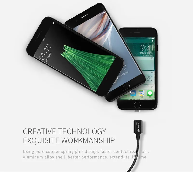 WSKEN Lite original metal magnetic apple iphone lightning data cable (9)