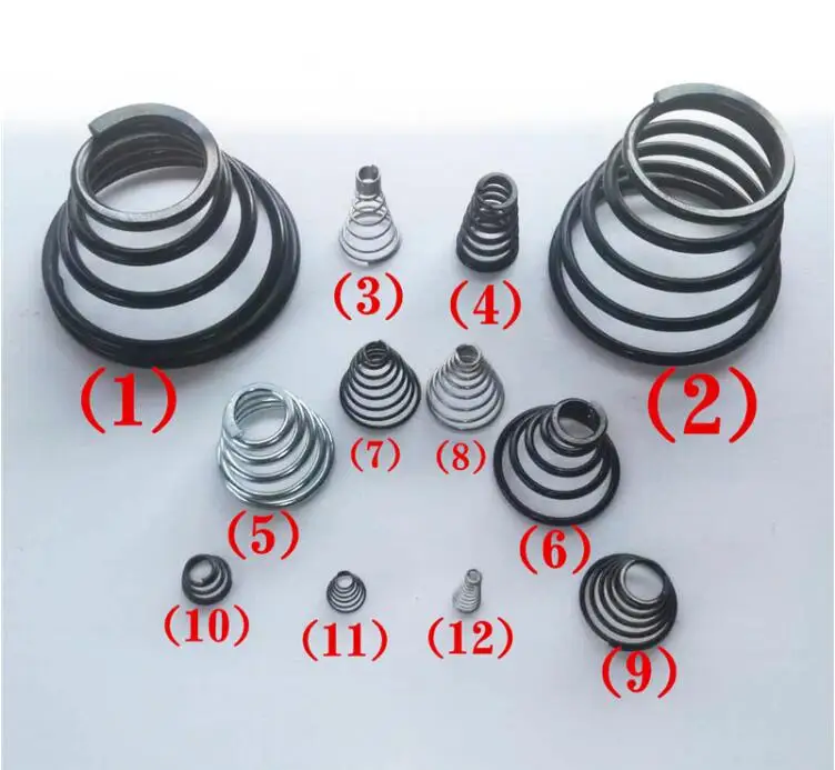 

2pcs conical coil spring conical sprial compression spring double conical spring