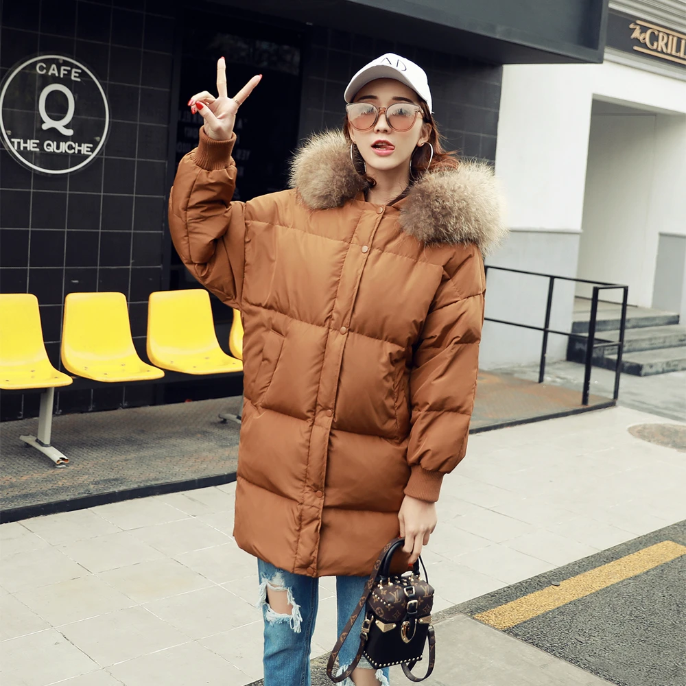Loose Winter Jacket Big Size Down Coat 