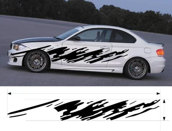

For 2Pcs VINYL GRAPHICS DECAL KITS CAR BOAT TRUCK CUSTOM SIZE COLOR VARIATION F1-37 Car styling