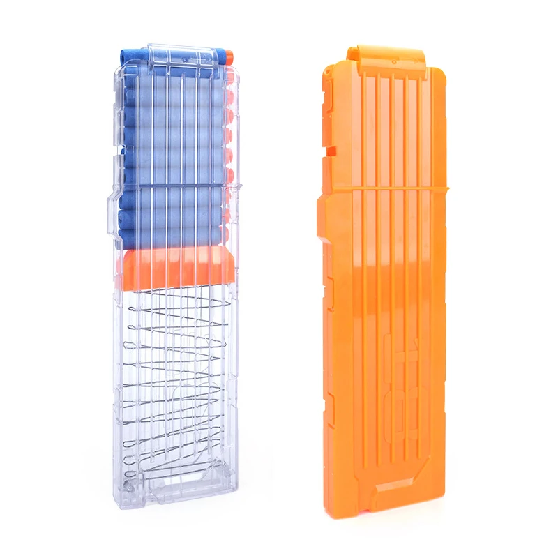 Universal 18/612 Reload Clip Magazines Gun Bullet Clip Replacement Plastic Magazines Toy Gun Soft Bullet Clip for Nerf