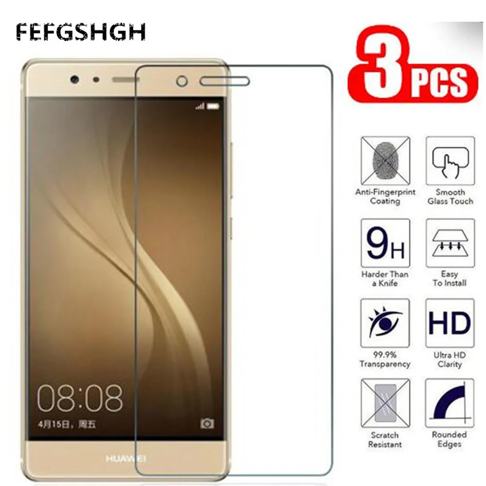 

3Pcs/lot 2.5D Tempered Glass For Huawei P9 LITE 2016 Screen Protector Glass huawei P9LITE VNS-L21 L31 L23 Protective Film Glass
