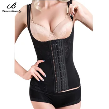 

Lover Beauty Sexy Women Lace Waist Trainer Floral Mesh Body Shaper Slimming Butt Lifter Underbust Corset Shapewears Underwear-B