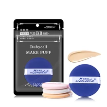 1Pc Sponge Puff Skin friendly Air Cushion BB Puff Round Frayed Latex Dry Puff Makeup Sponge
