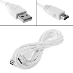 ANENG 3 м белый USB Кабель-адаптер для зарядки данных для nintendo wii U геймпад игровой контроллер дополнительные кабели