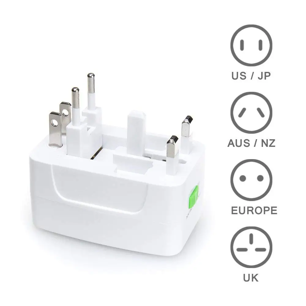 Универсальное зарядное устройство, адаптер, все в одном, для путешествий, адаптер питания переменного тока, конвертер, США, Великобритания, Австралия, ЕС, вилка для электрической розетки, 250 В, 10 А