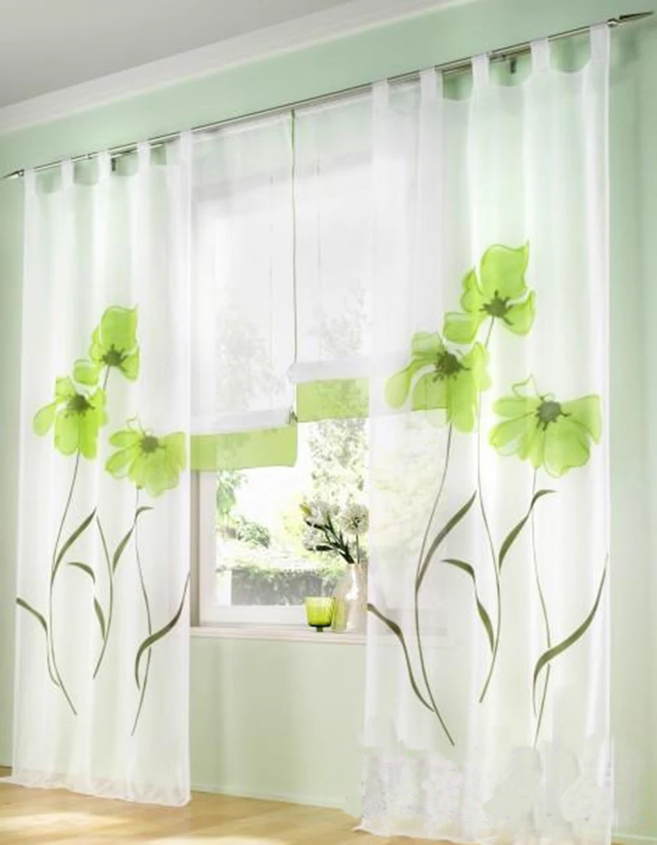 Online kaufen groÃhandel orange floral vorhänge aus china ...