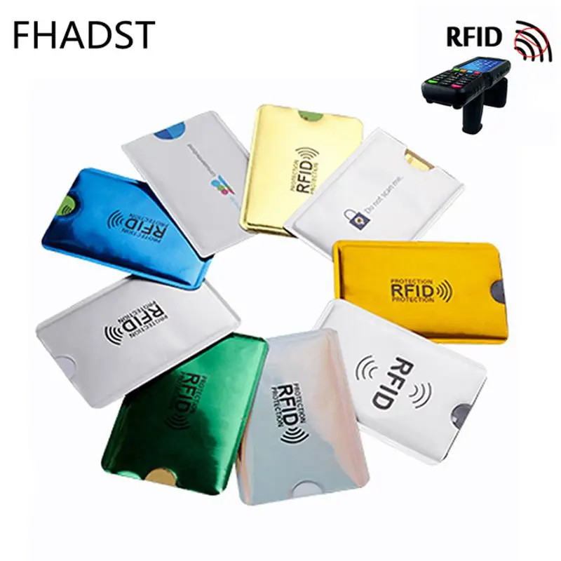 

2PC Anti Rfid Credit Card Holder Bank Id Card Bag Cover Holder Identity Protector Case Portable Hot Business Cards Cardholder