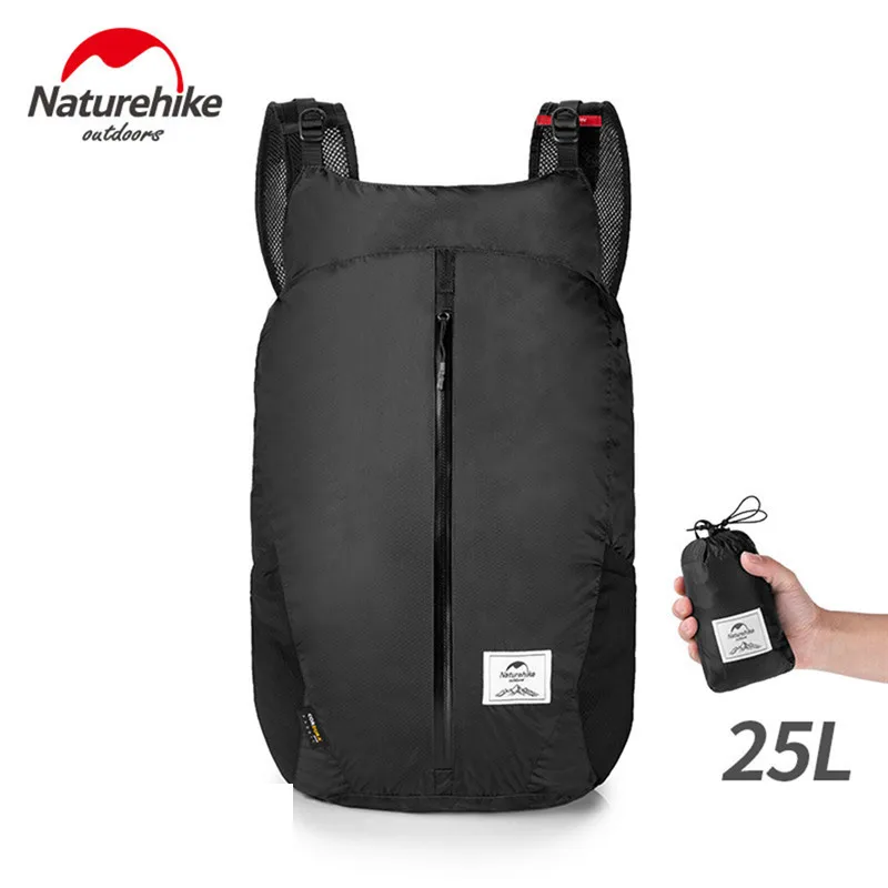 

Naturehike Lightweight Sports Bag 30D Nylon Running Bag Folding Pack Mountaineering Backpack City Bags