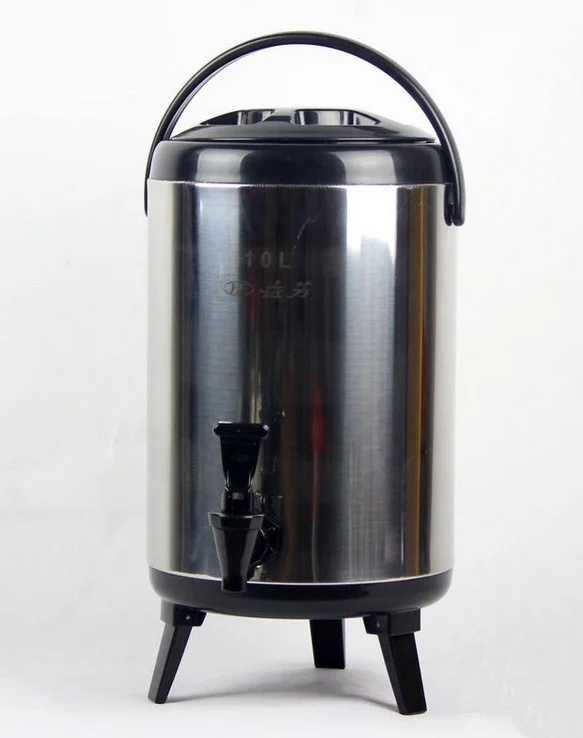 

Milk tea bucket heat preservation bucket 10L stainless steel milk tea bucket milk insulation bucket water dispenser keep warm
