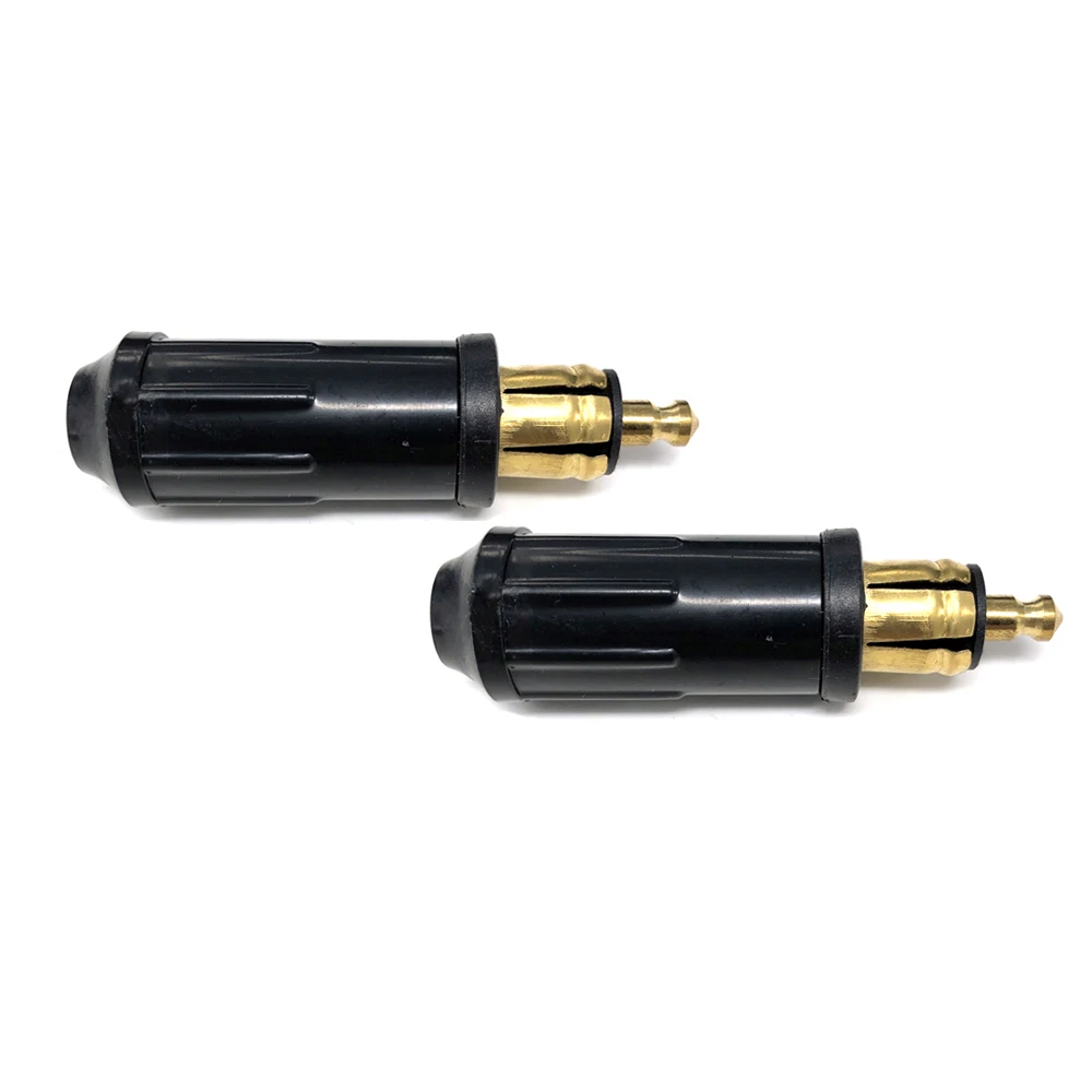 

2pcs DIY DIN Hella Male Plug Powerlet Plug European Type 12v Cigarette Lighter Adapter Connector Fits BMW Motorcycles